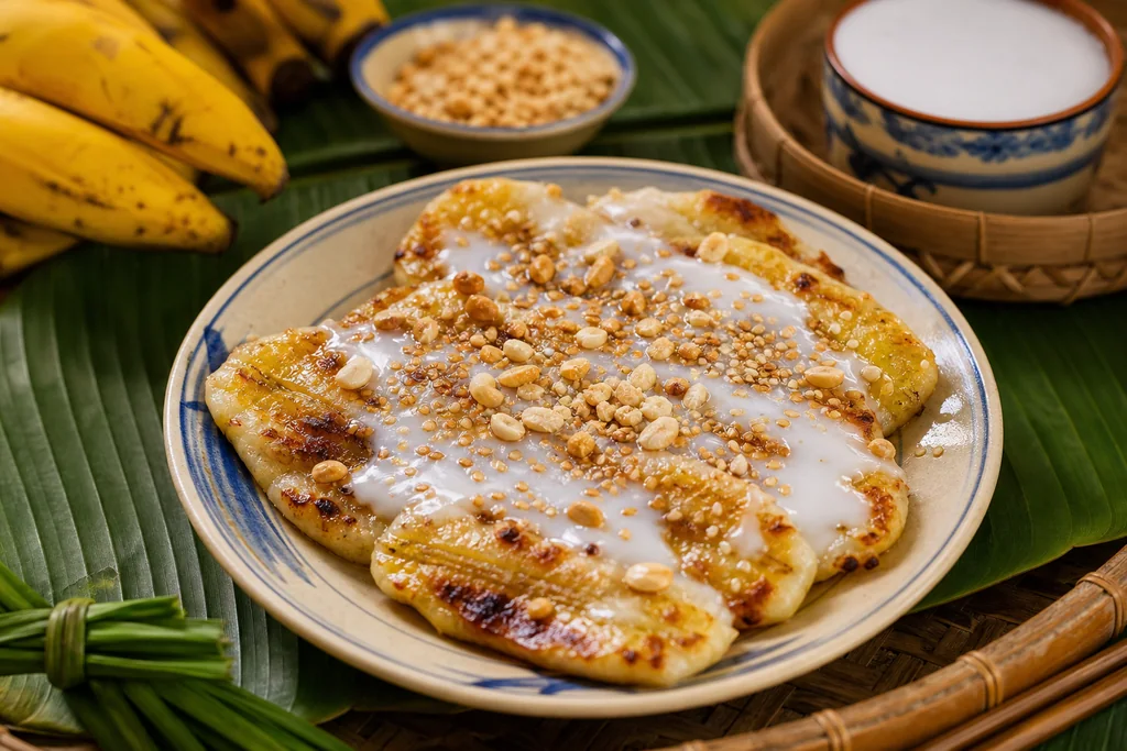 Chuối đập nước cốt dừa Bến Tre