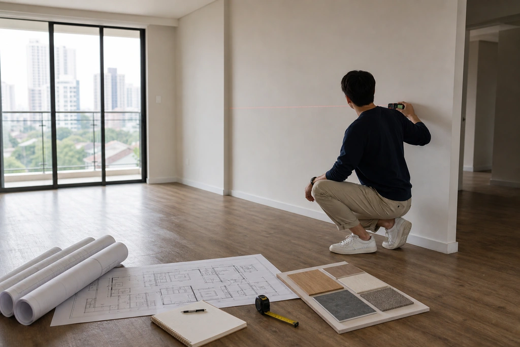 Khảo sát hiện trạng trước khi thiết kế nội thất