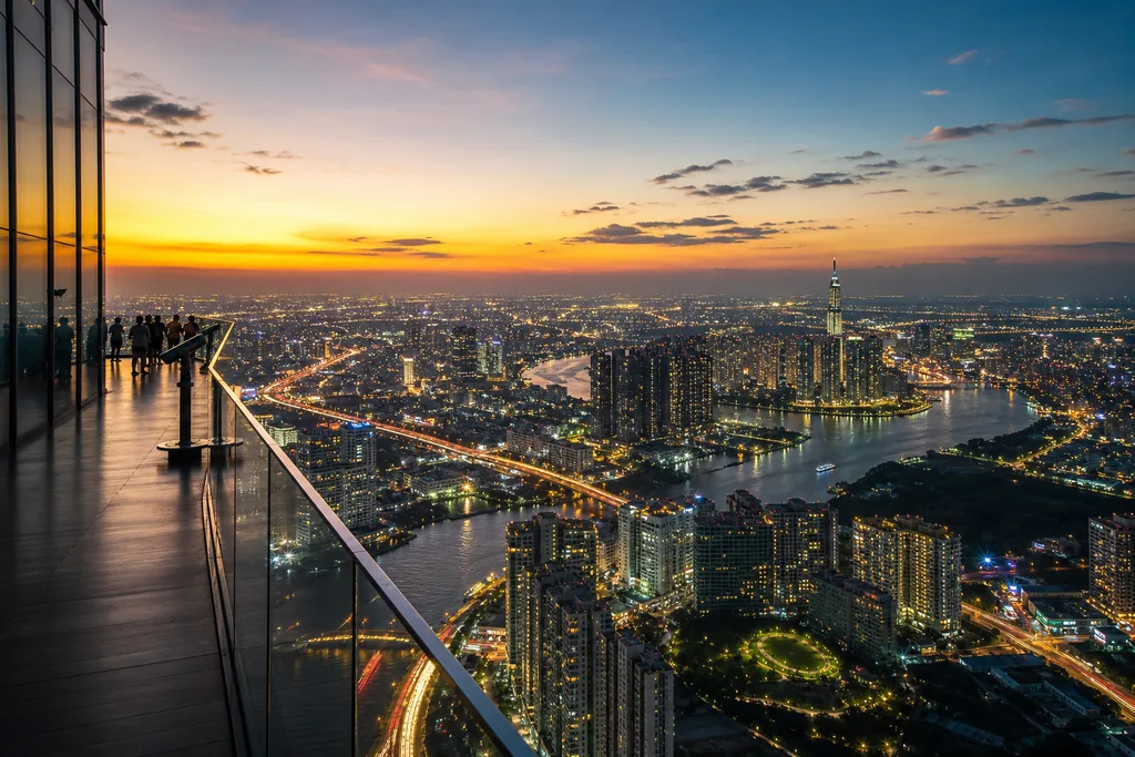 View từ Landmark 81 SkyView check-in