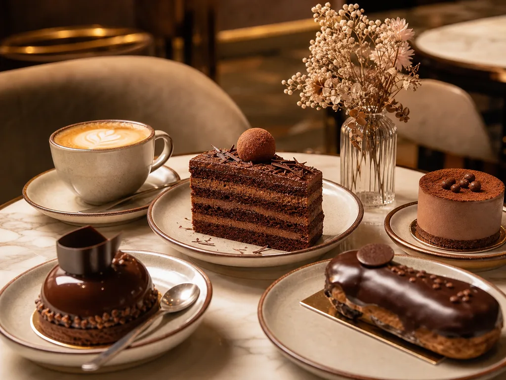 Cafe dessert Sài Gòn với chocolate và cà phê