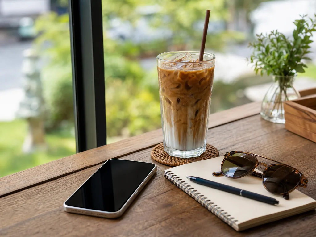 Góc chụp cafe đẹp bằng điện thoại