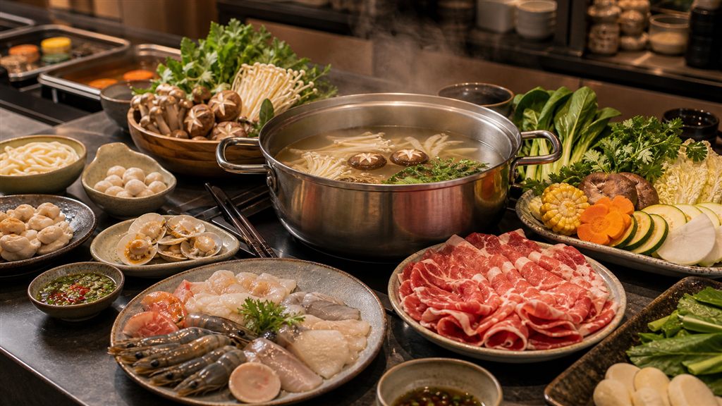 Lẩu nướng nhẹ vị cho gia đình trẻ