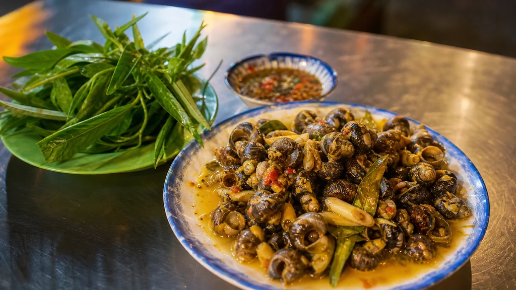 Ốc hút món ăn vặt Sài Gòn