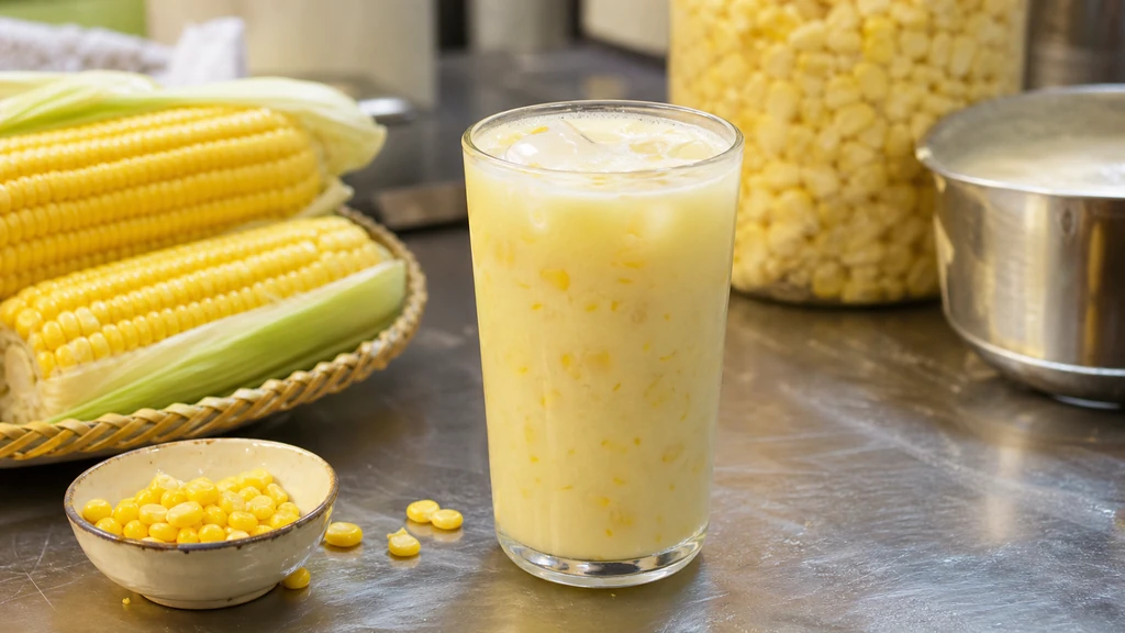 Sữa bắp Sài Gòn món uống ăn vặt