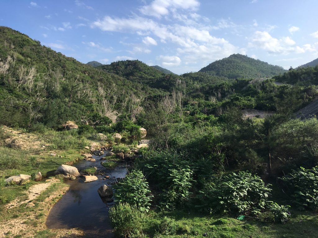 Bình minh trên bãi biển vắng người lúc sáng sớm